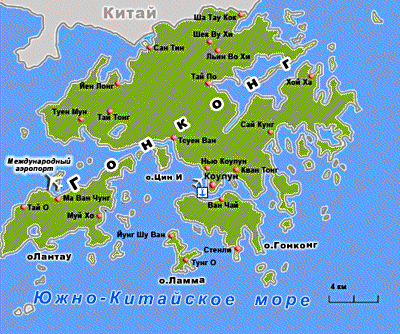 Гонконг (карта)