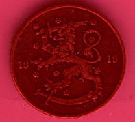 Одна из первых монет независимой Финляндии. Из коллекции Лимарева В.Н. Фото Лимарева В.Н.