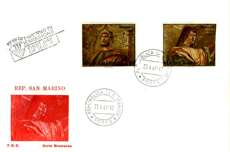 Конверт Сан-Марино. Из коллекции Лимарева В.Н.