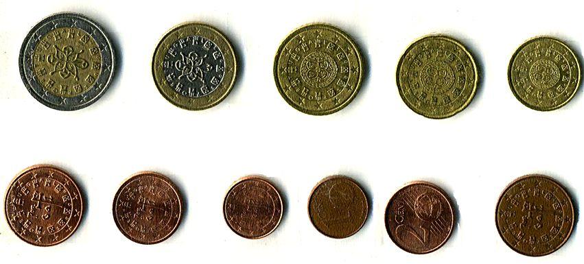 Португальские евро. Из коллекции Лимарева В.Н. 