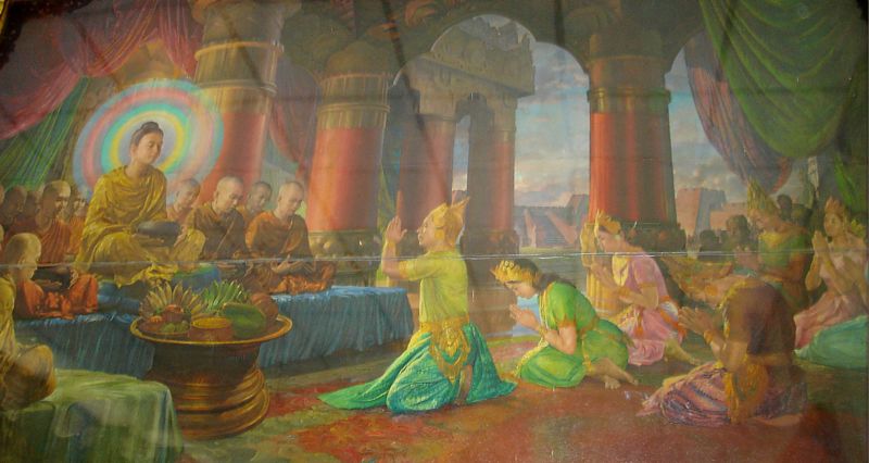 Перед Буддой поклоняются все короли. Бирманский худ. (фото Лимарева В.Н.)