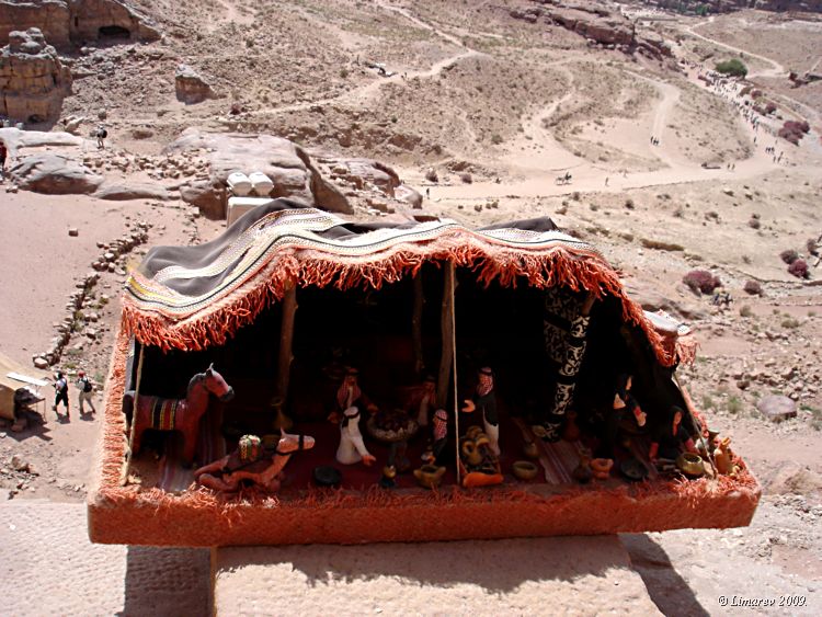 Макет бедуиского жилища в Петро. Иордания. (фото Лимарева В.Н.)