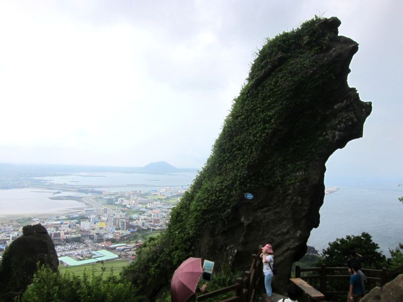 Каменные изваяния на  пути к вулкану. Чуджудо. Южная Корея. (Фото Лимарева В.Н.)