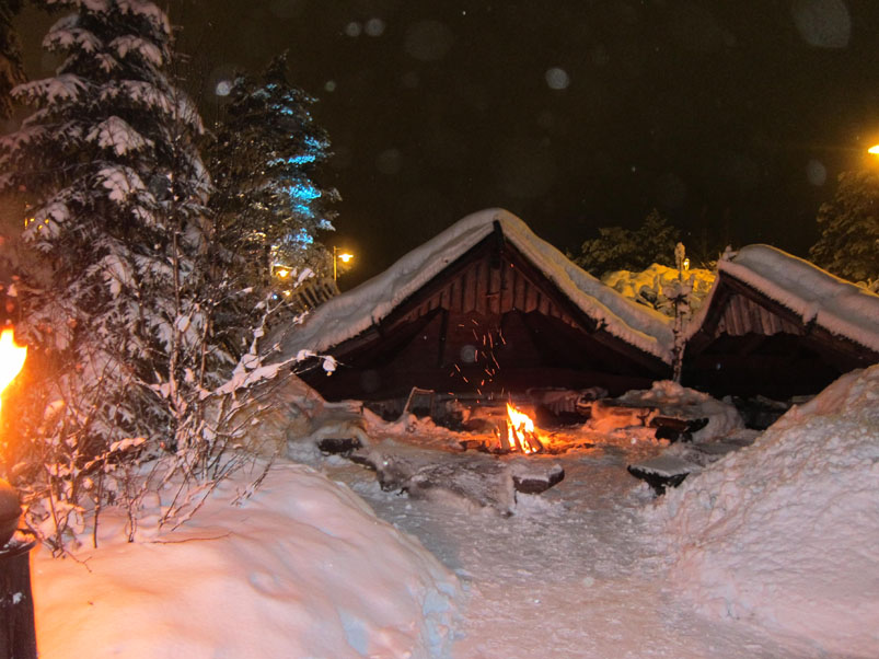 Новогодний костер. Резеденция Санта-Клауса в Лапландии. (фото Лимарева В.Н.)