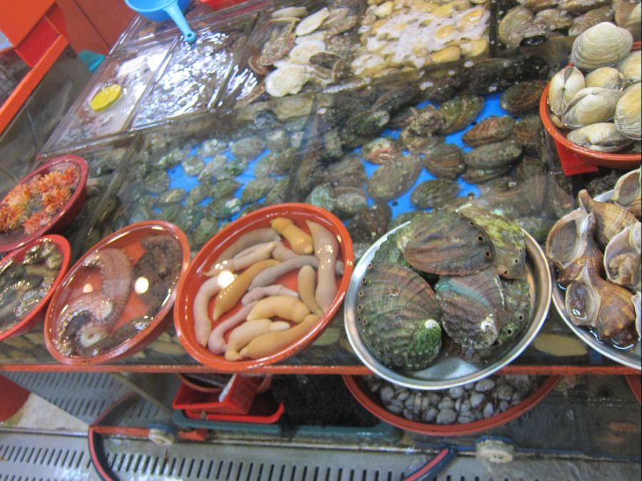 Рынок морепродуктов в Пусене.  Южная Корея.  (Фото Лимарева В.Н.)