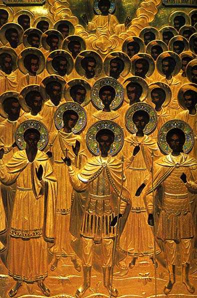 Сорок святых мучиников. Икона Афон.