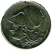 Греческая монета 1926 года. Из коллекции Лимарева В.Н. Фото Лимарева В.Н.