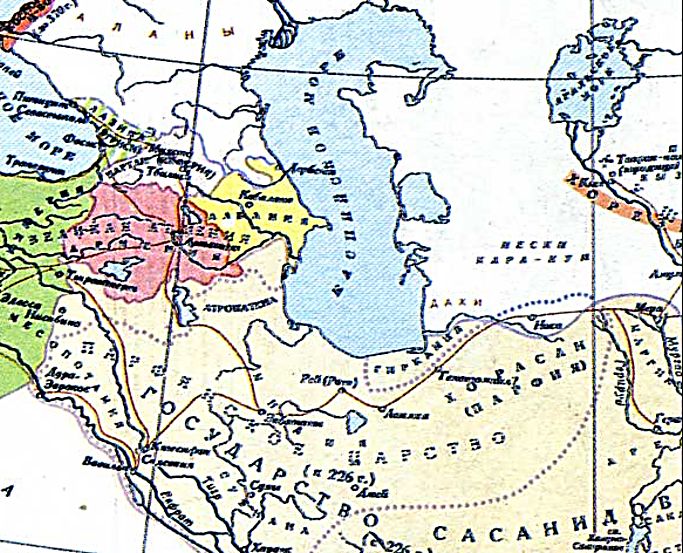 Албания 3-4 веке н.э. (карта)
